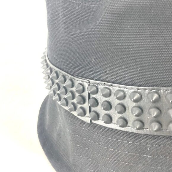 Christian Louboutin 3235326 Studs BOBINO bucket hat bob hat cotton Black Unused - Picture 6 of 15